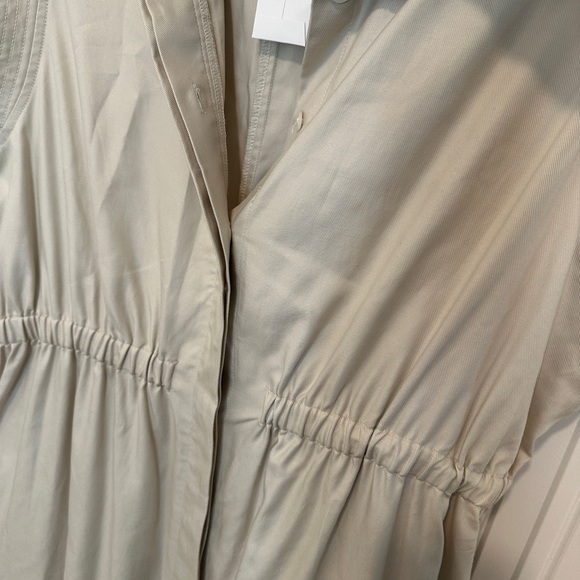 Banana Republic Sleeveless Button Up Beige Dress - Picture 3 of 5